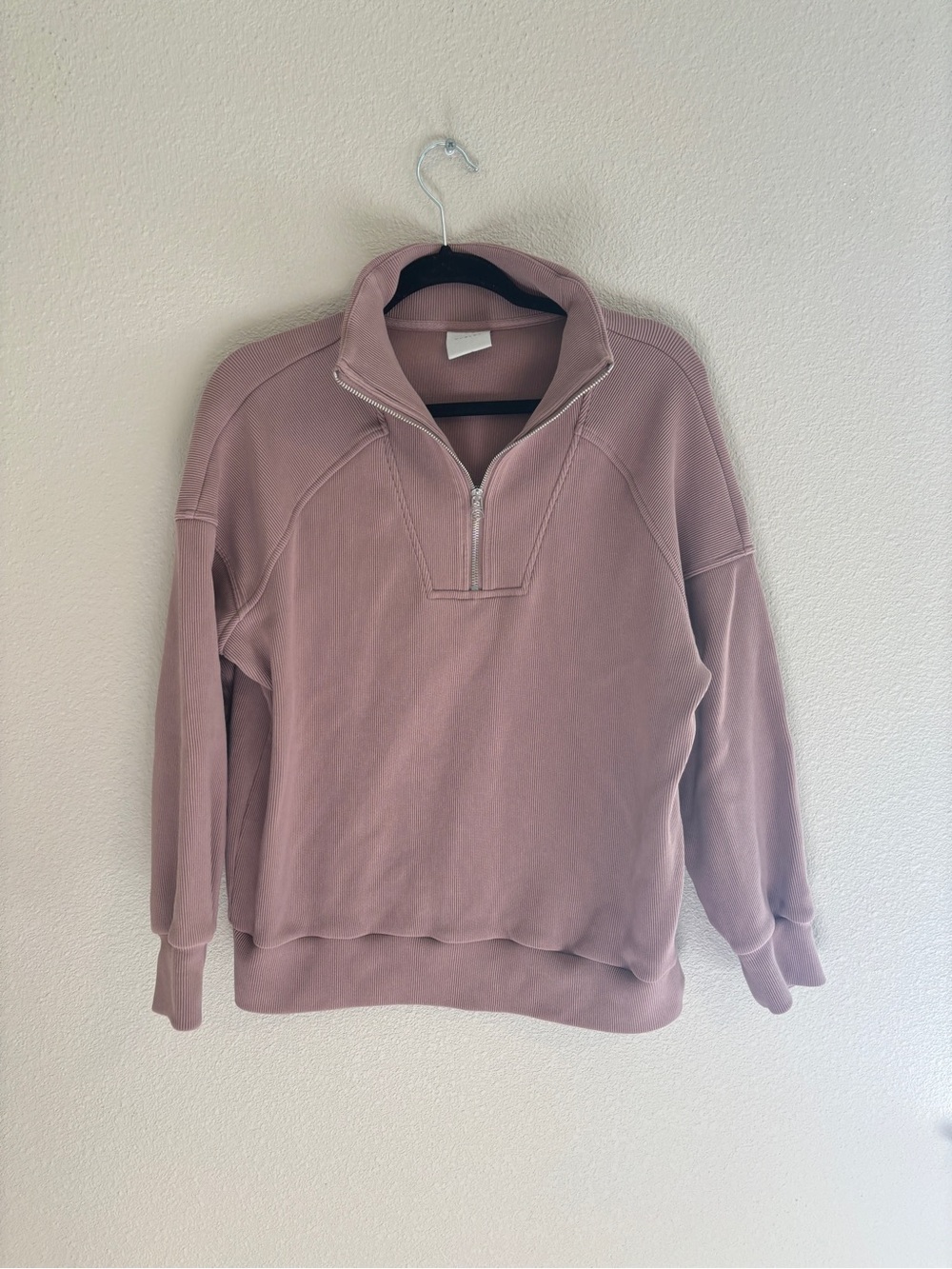 Varley Mauve Rhea half zip Pullover sweatshirt